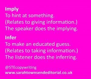 Imply vs infer: do you know the difference?