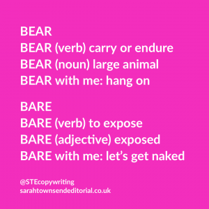 BARE vs BEAR: simple tips to remember the difference