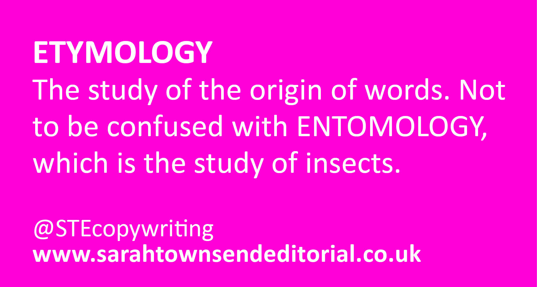 WOTD etymology - Sarah Townsend Editorial